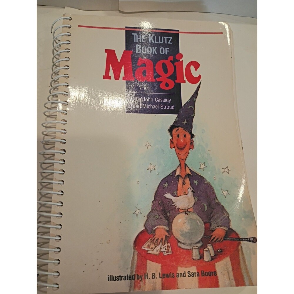 The Klutz Book of Magic spiral bound Magic Tricks Weird Gravity Coins